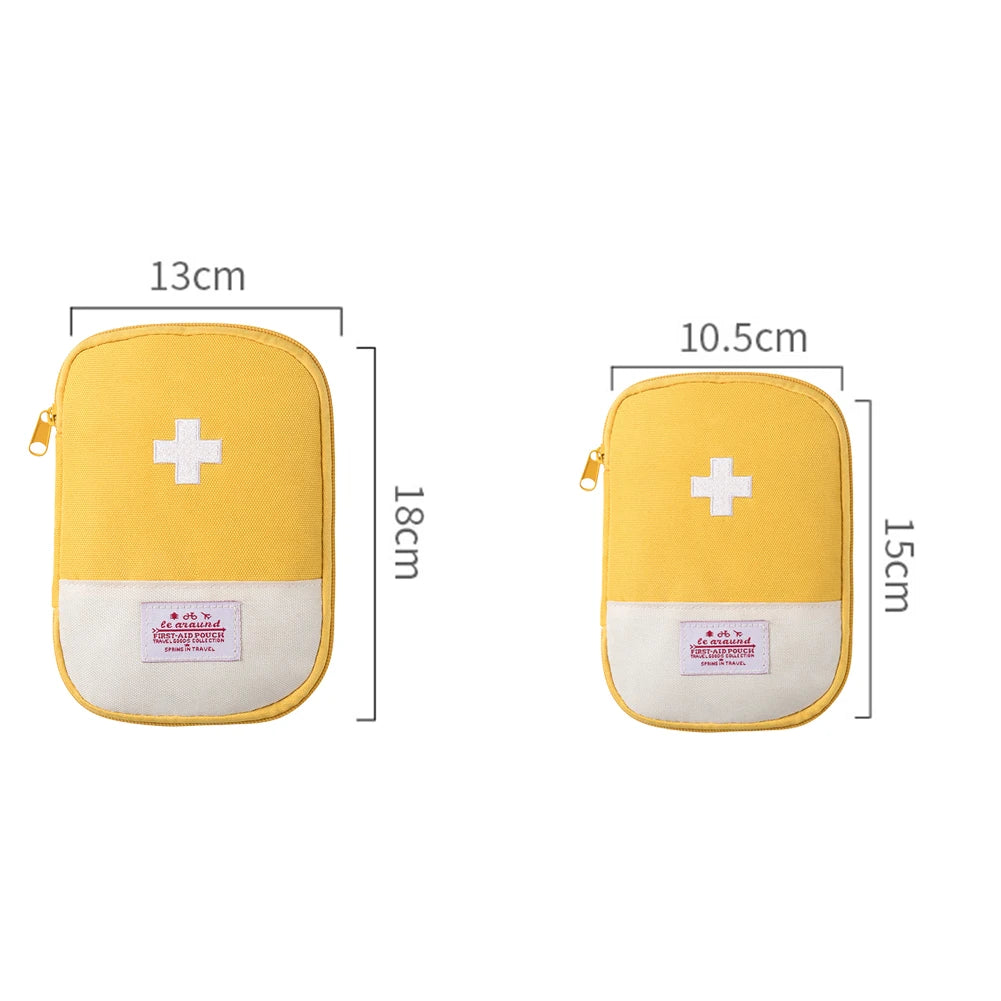 Portable Emergency Medicine Bag – Mini First Aid Kit Storage for Camping & Travel